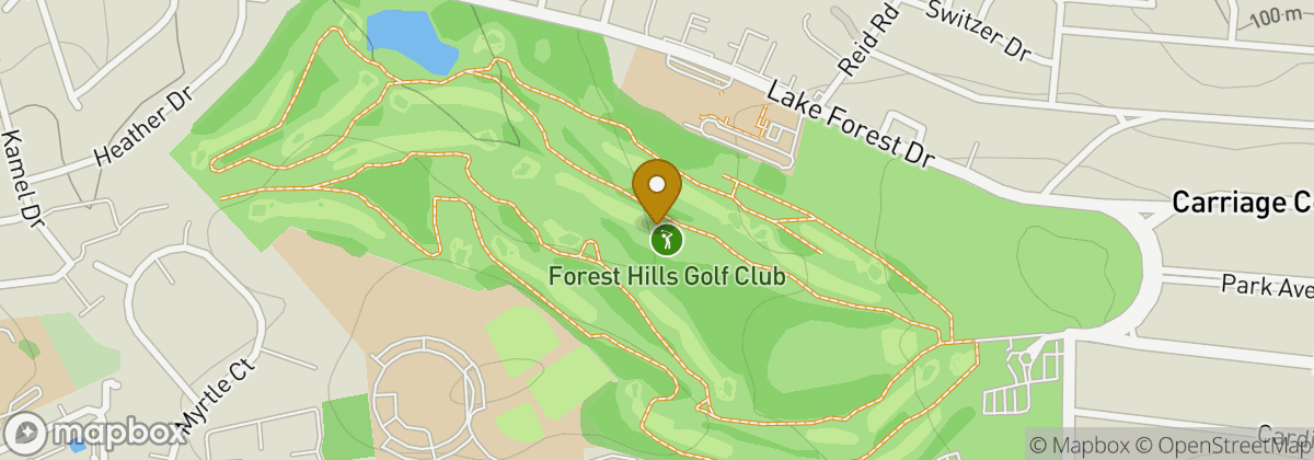 Map location: Forest Hills Golf Course