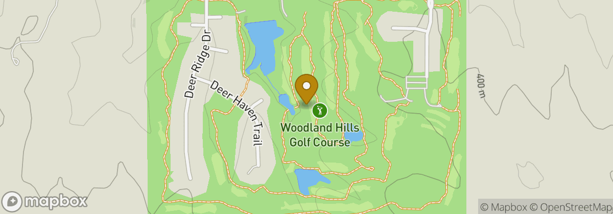 Map location: Woodland Hills Golf Course