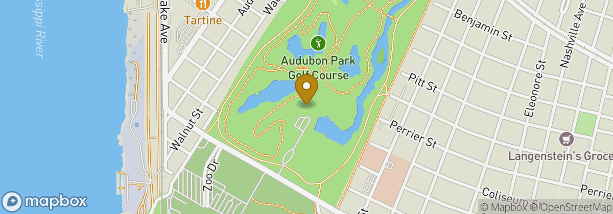 Map location: Golf Club at Audubon Park