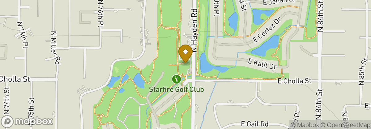 Map location: Scottsdale Country Club (former Starfire Golf Club)
