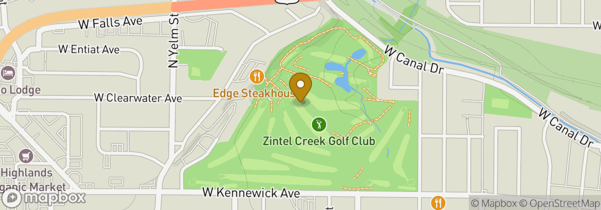 Map location: Zintel Creek Golf Course