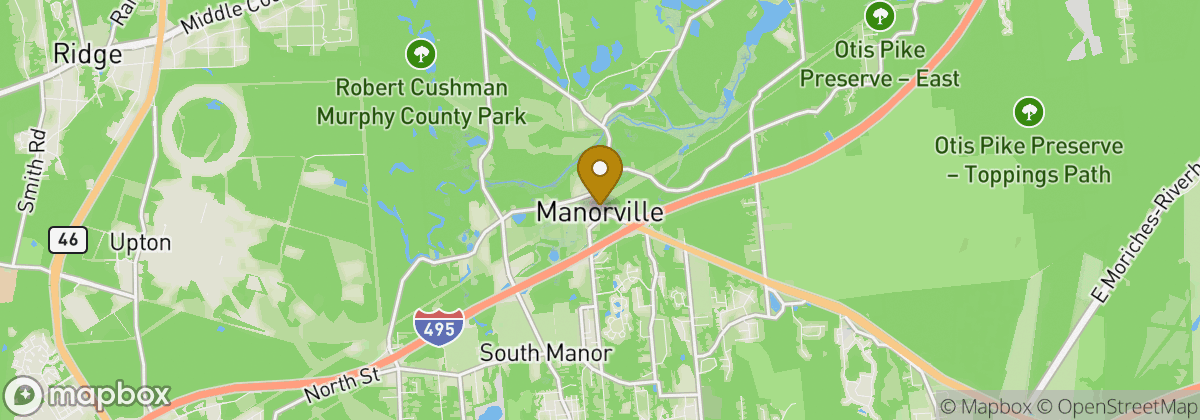 Map location: Manorville