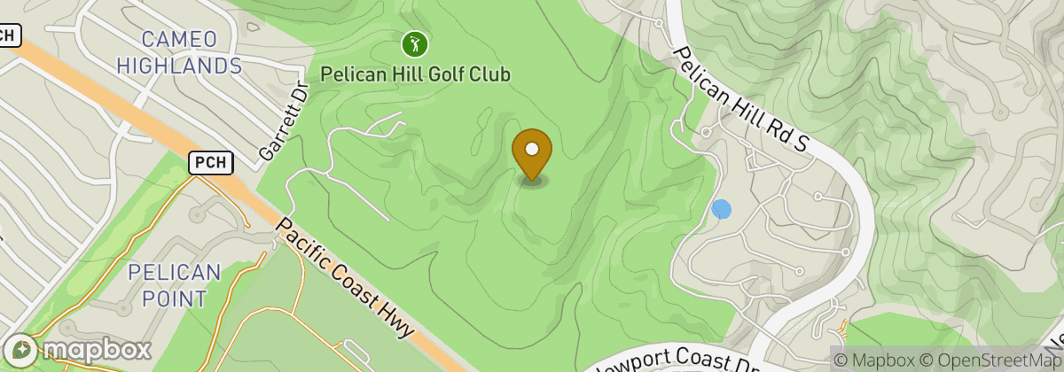 Map location: Pelican Hill Golf Club