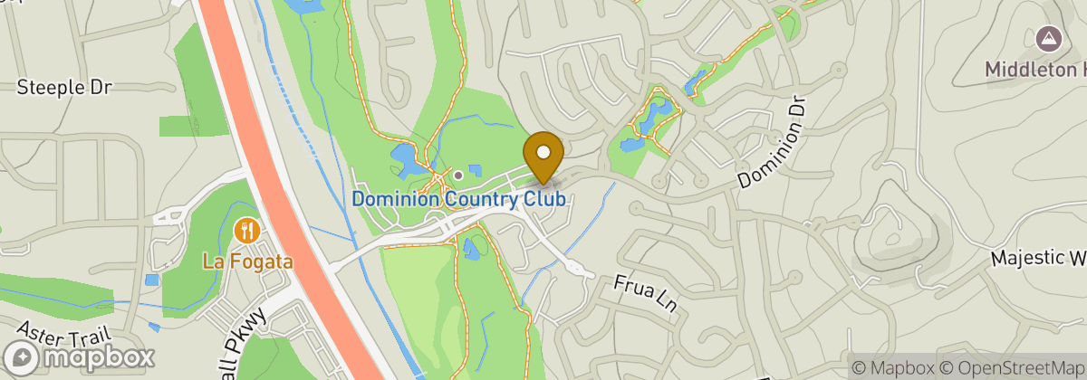 Map location: Dominion Country Club