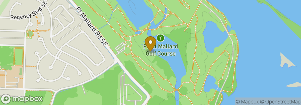 Map location: Point Mallard Golf Course