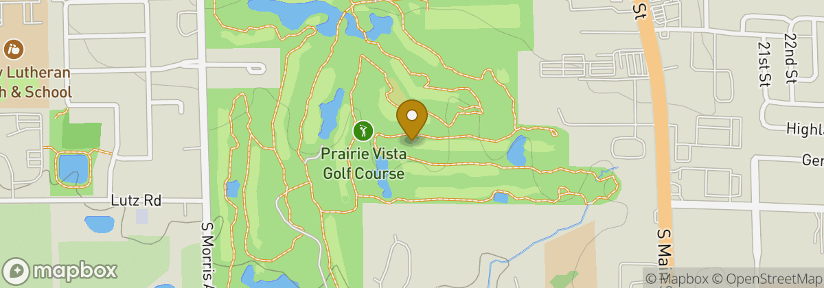 Map location: Prairie Vista Golf Course