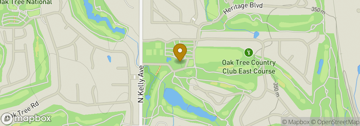 Map location: Oak Tree Country Club