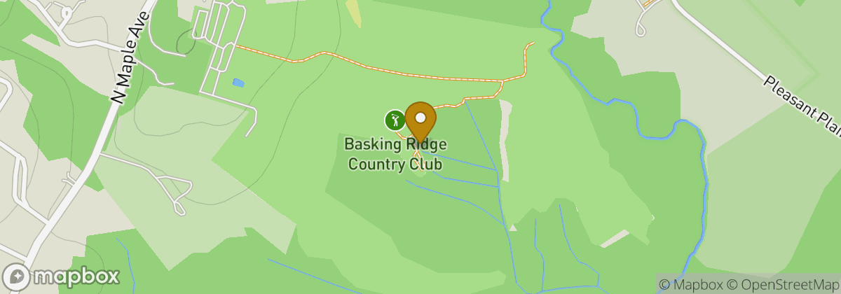 Map location: Basking Ridge Country Club