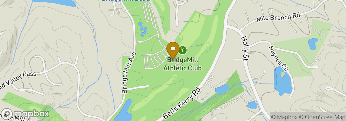 Map location: Bridgemill Golf Course