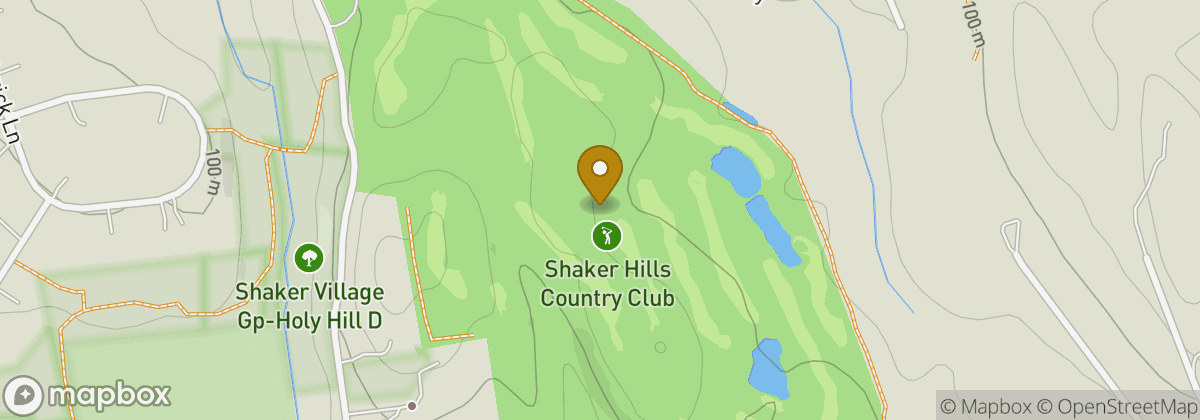 Map location: Shaker Hills Country Club