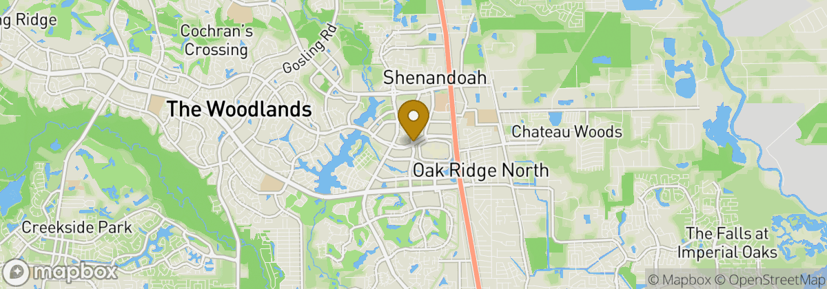 Map location: The Woodlands