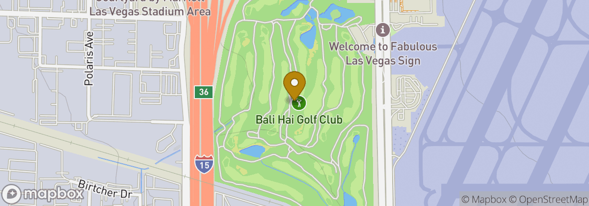Map location: Bali Hai Golf Club