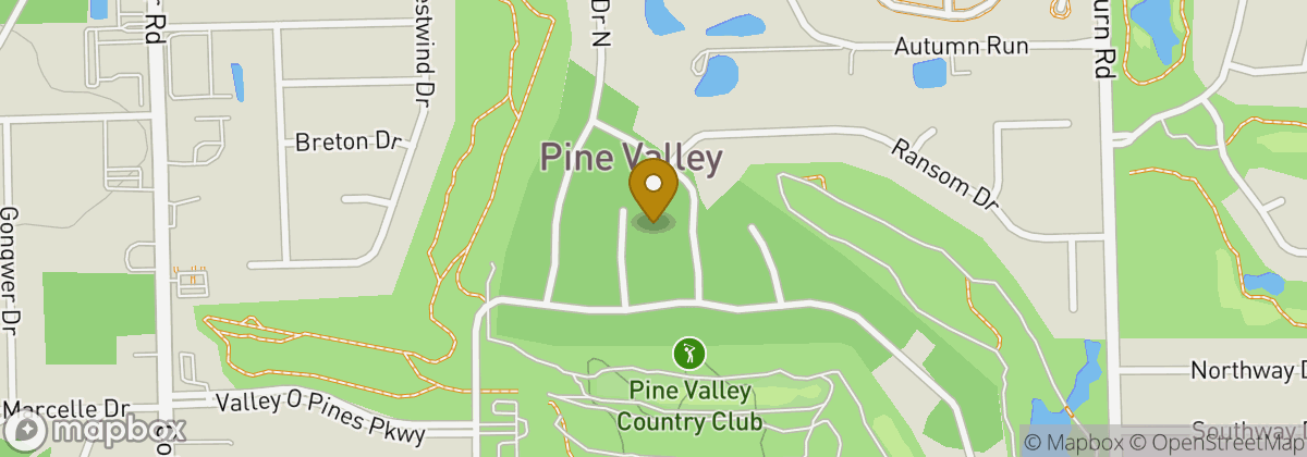 Map location: Pine Valley Country Club