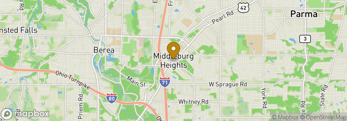 Map location: Middleburg Heights