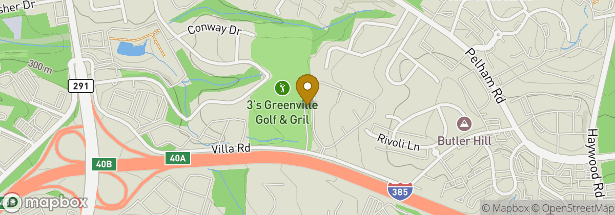 Map location: 3's Greenville - Golf and Grubhouse