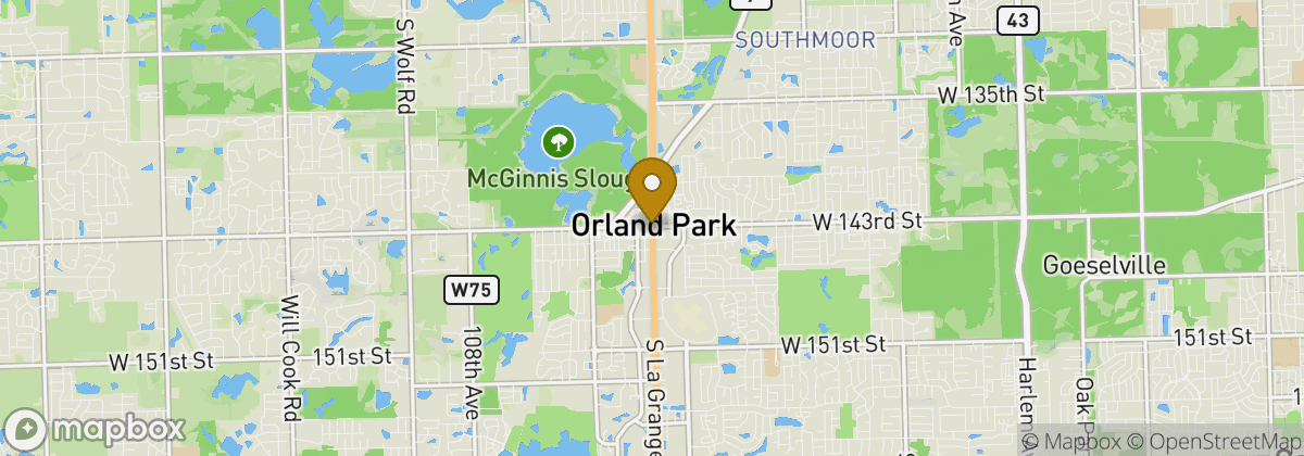 Map location: Orland Park