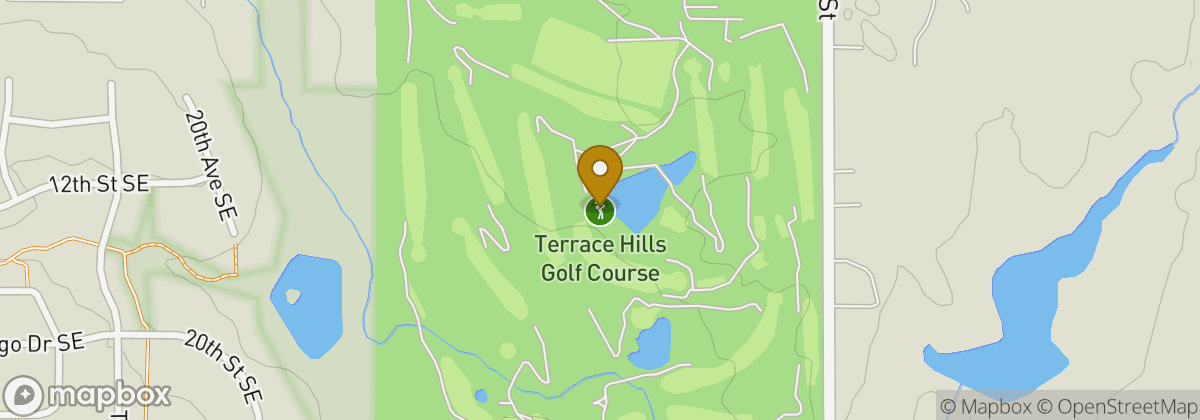 Map location: Terrace Hills Golf Course