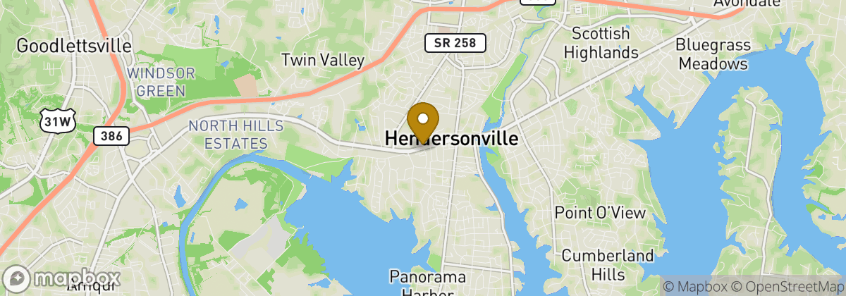Map location: Hendersonville