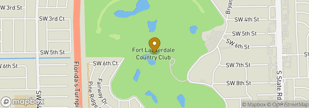 Map location: Fort Lauderdale Country Club