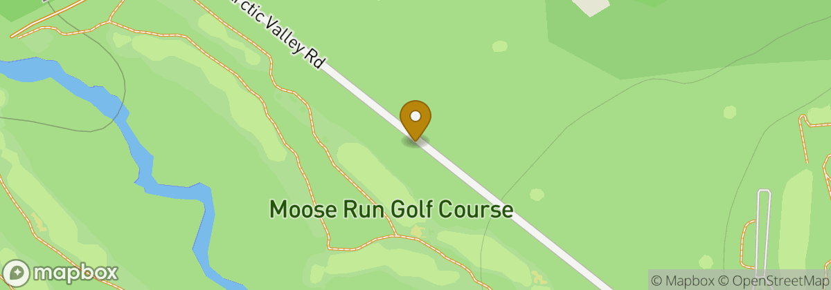 Map location: Moose Run Golf Course