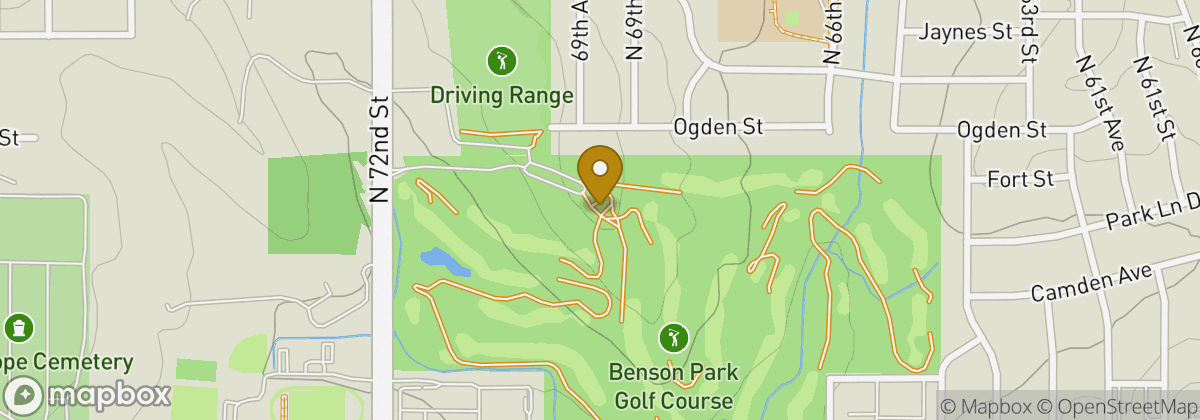 Map location: Benson Championship Golf Course