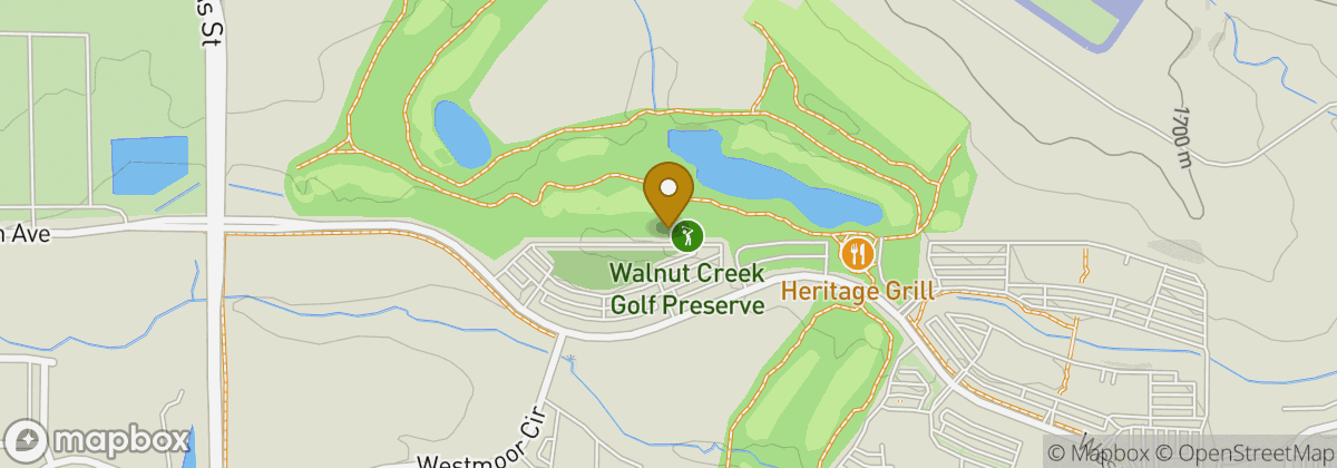 Map location: Walnut Creek Golf Preserve