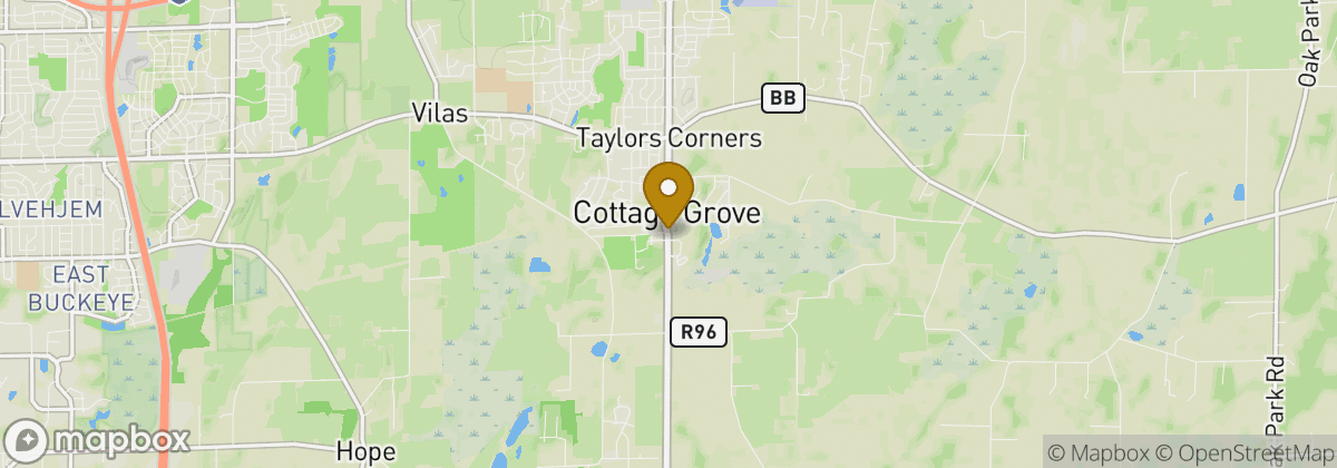 Map location: Cottage Grove