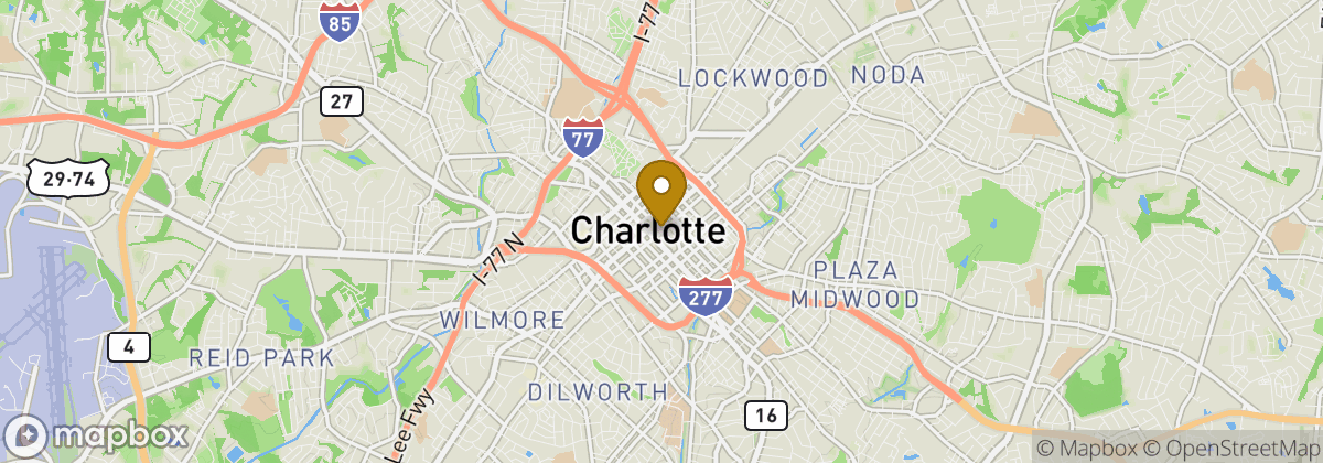 Map location: Charlotte