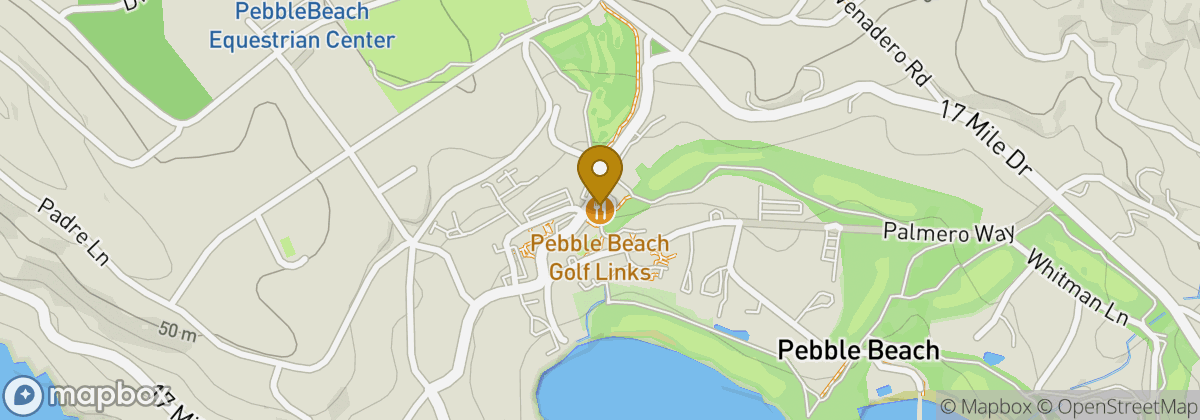 Map location: Pebble Beach Golf Links