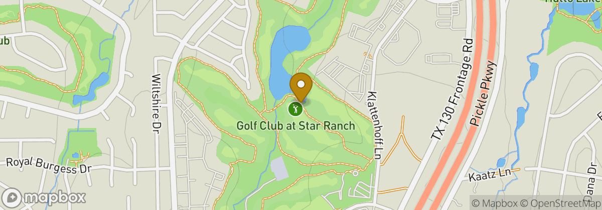 Map location: The Golf Club at Star Ranch