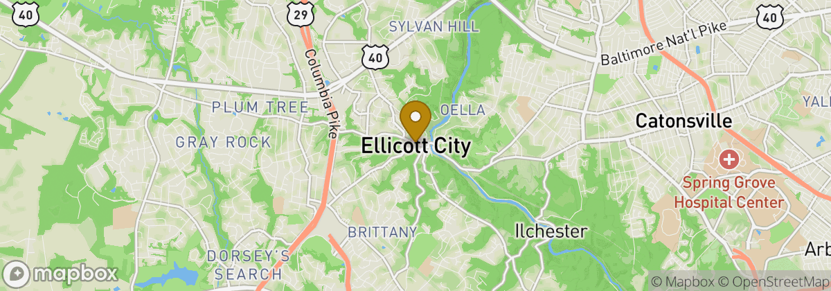 Map location: Ellicott City