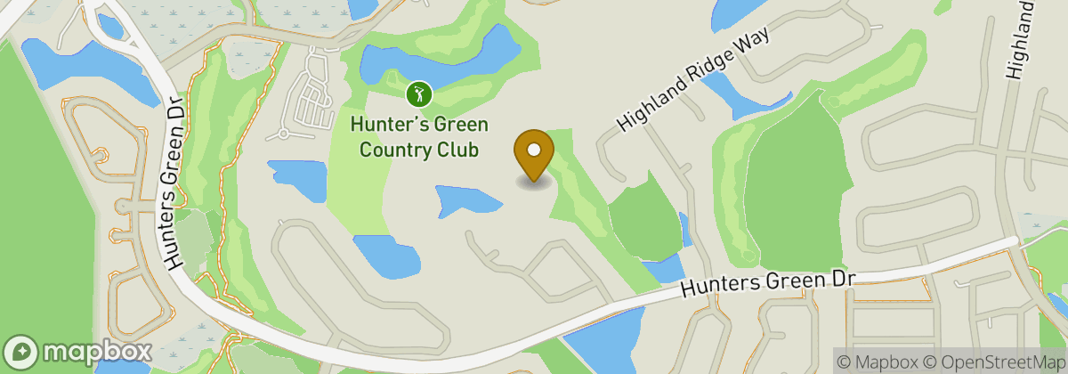 Map location: Hunter's Green Country Club