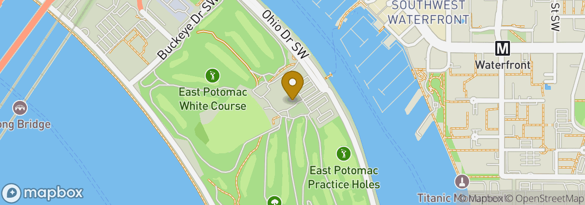 Map location: East Potomac Golf Links