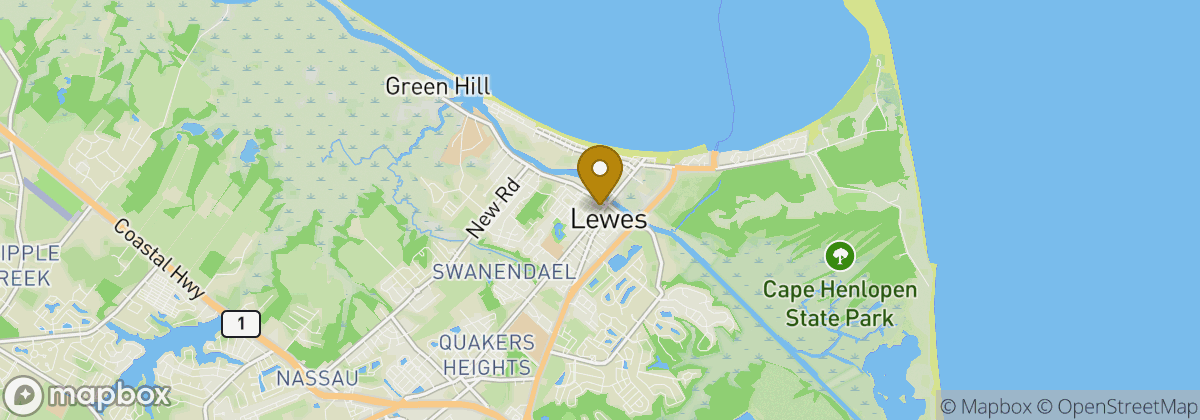 Map location: Lewes