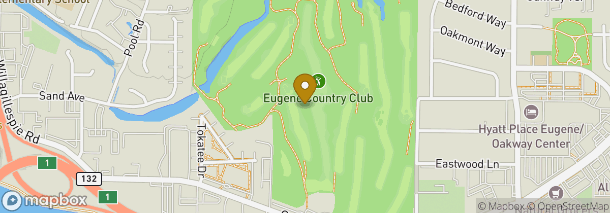 Map location: Eugene Country Club