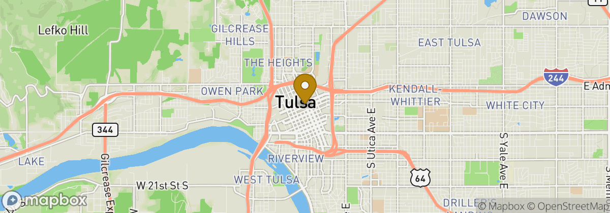 Map location: Tulsa