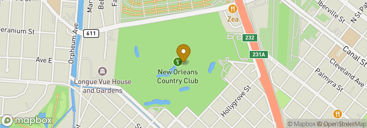 Map location: New Orleans Country Club