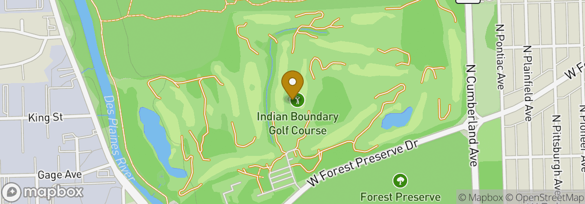 Map location: Indian Boundary Golf Course