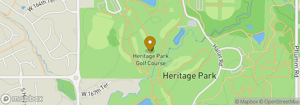 Map location: Heritage Park Golf Course