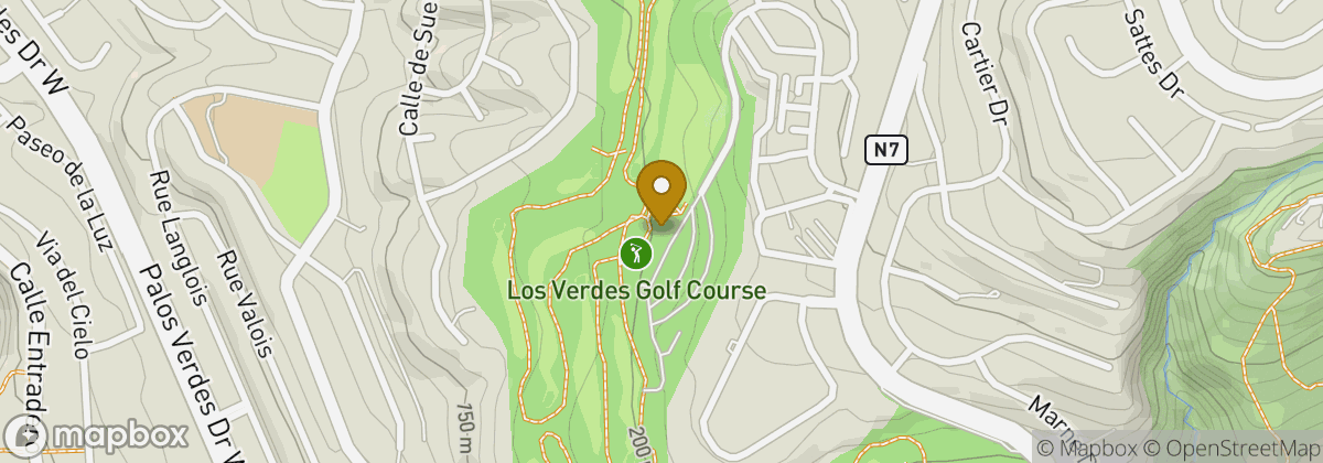 Map location: Los Verdes Golf Course