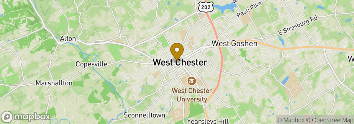 Map location: West Chester