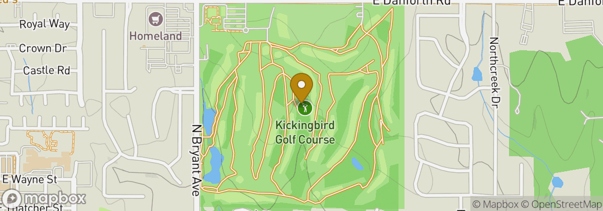 Map location: Kickingbird Golf