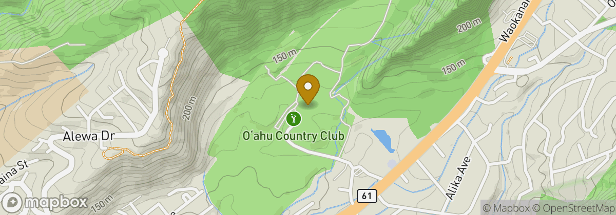 Map location: Oahu Country Club