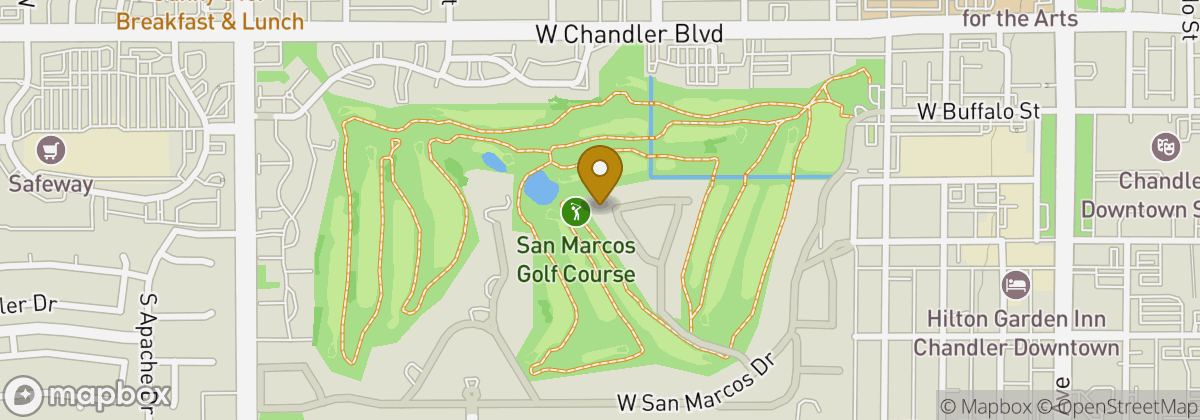 Map location: San Marcos Golf Course