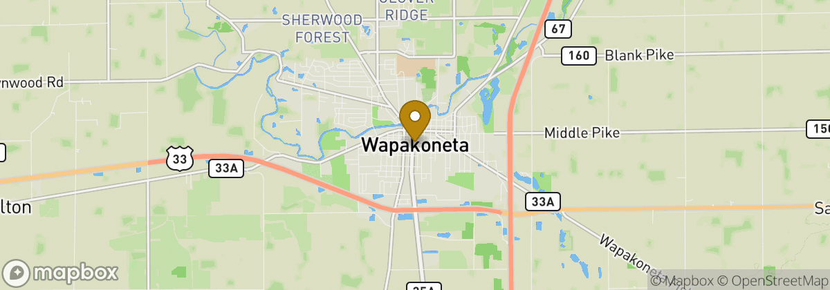Map location: Wapakoneta