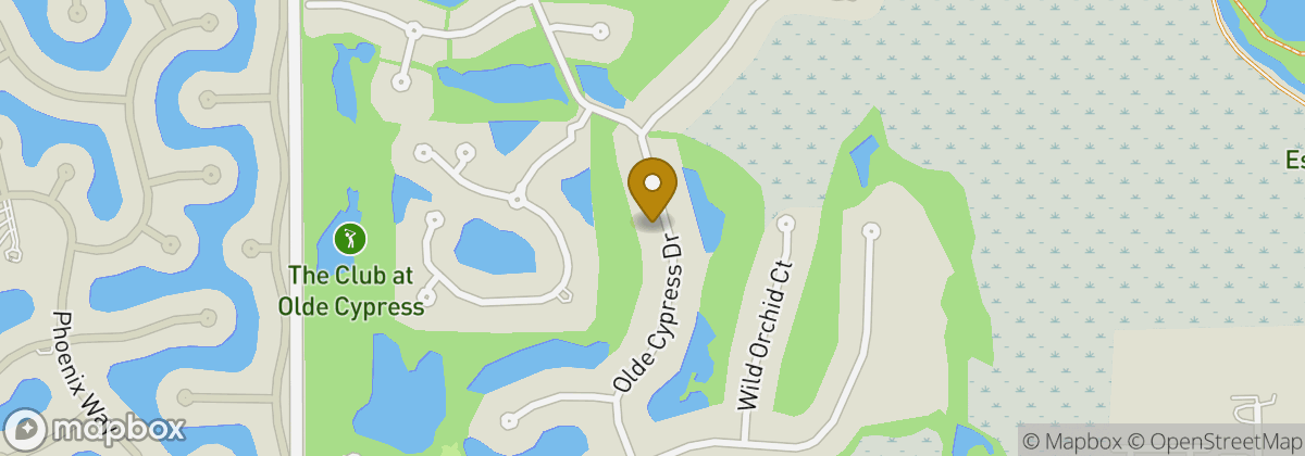 Map location: The Club at Olde Cypress