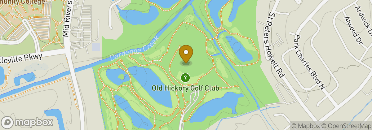 Map location: Old Hickory Golf Club