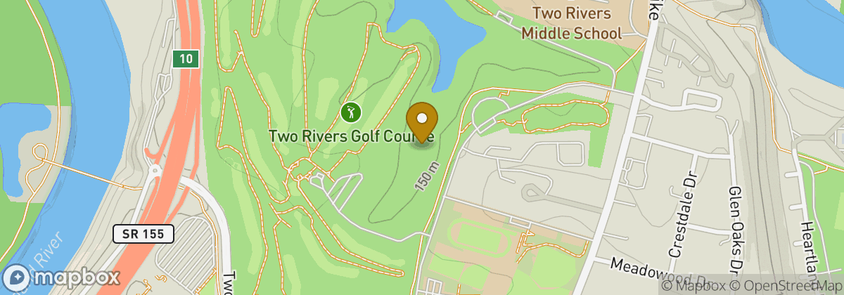Map location: Two Rivers Golf Course
