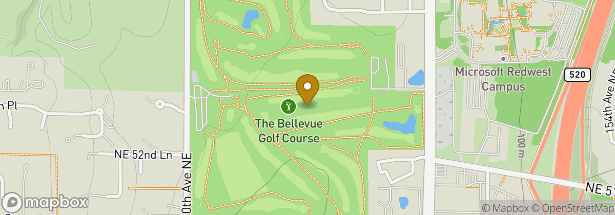 Map location: Bellevue Golf Course