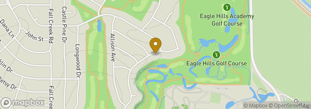 Map location: Eagle Hills Golf Course